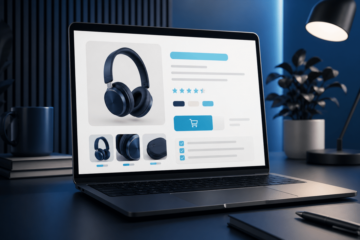 Fiche produit e-commerce